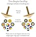 Wooden Spinning Top For Kids. Set of 2 Spin Tops + 16 Colorful Rings. Spins 1-2 Minutes. Fun Gift for Children 2 3 4 5 6 Years Old, Boys + Girls. For Toddler Motoric Skills. Perpetual Motion. Under 10