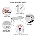 REDCAMP Aluminum Folding Table 4 Foot, Portable and Adjustable White