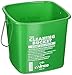 Winco PPL-3G Cleaning Bucket, 3-Quart, Green Soap Solution