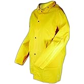 MAGID RainMaster J7819 PVC Supported 14 Mil Rain Jacket, 1 Jacket, Size X-Large, Yellow