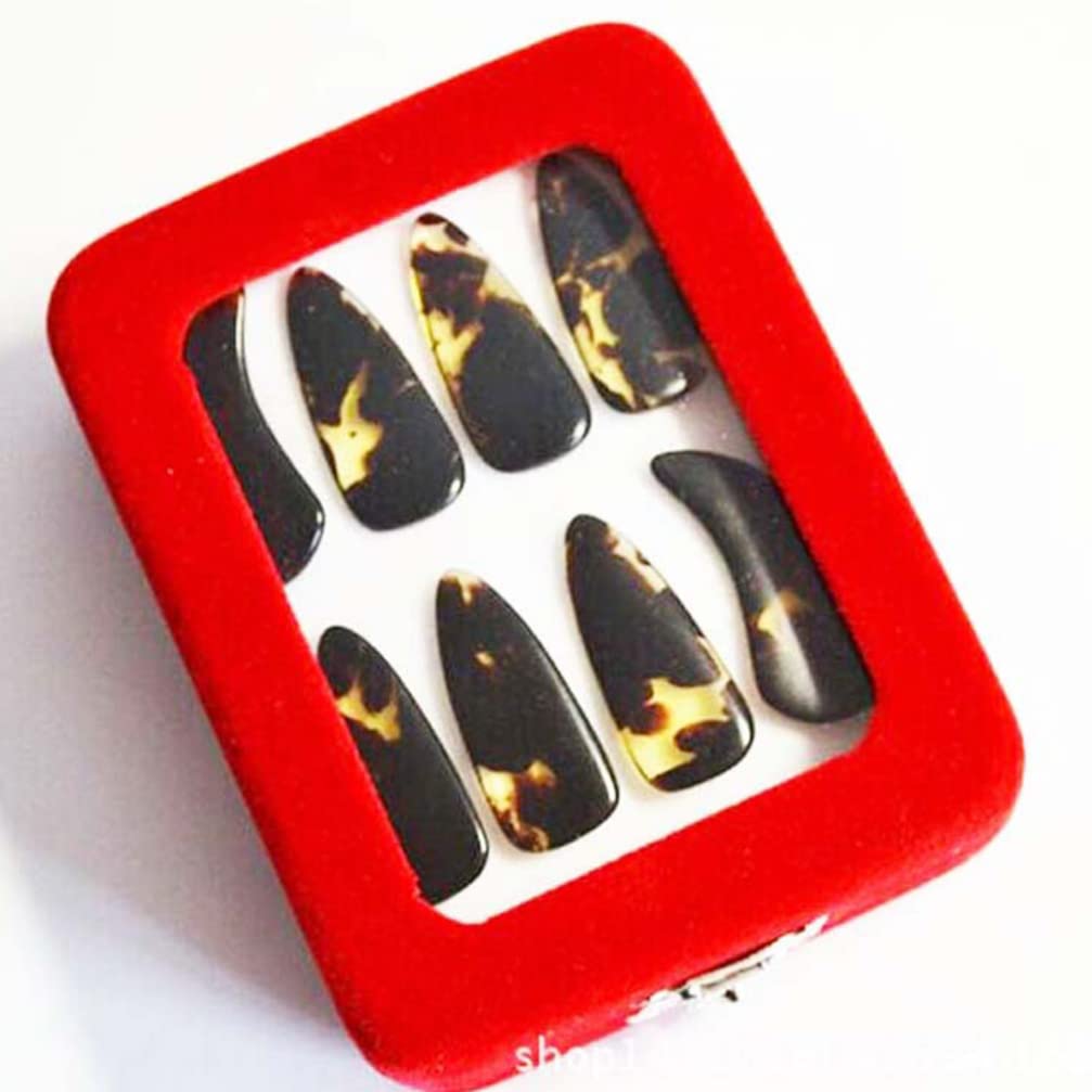Milisten Guzheng Nails Finger Picks 8Pcs with Storage Box Celluloid Material Suitable for Guzheng Practice and Performance Protective Finger Covers for Traditional Chinese Zither