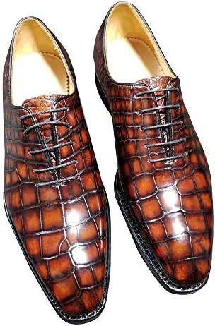 クロコダイル ワニ革保証 レザー 本革 腹部革 ローファー スリッポン メンズ 通勤 職人手染め