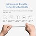 COSOOS 4 Long USB Type C Cables (3.9ft/1.2m) Nylon Braided Fast Charge & Sync USB C to USB 3.0 Cable for Samsung Galaxy S21/S10/S9/S8/Note 10/9/8, LG V30/G5/G6, Charging Station