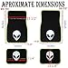 UAA 4pc Alien Head Extraterrestrial Universal Front Rear Carpet Floor Mat Set