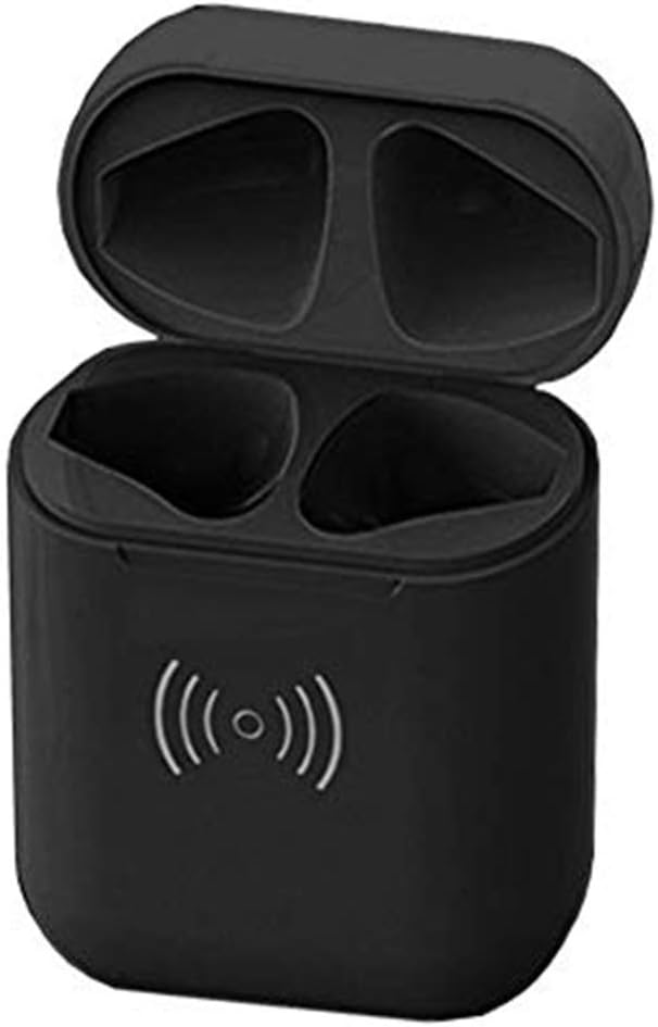 Lenture Wireless Charging Case Replacement Compatible with AirPods (Charger Case Only, No Bluetooth Pairing), Supply 5 Times Full Charged (Black)
