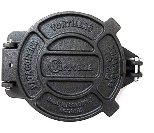 Victoria-Cast-Iron-Tortilla-Press-and-Pataconera-Original-Made-in-Colombia-Seasoned