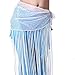 ZLTdream Women's Belly Dance Hip Scarf Highlights cloth With Long Tassels