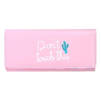 Huaihua Fashion Cute Teenage Girls Letter Print Wallet Clutch Coin Purse Change Bag (Pink) Material: PU