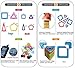 Jasonwell 133Pcs Magnetic Tiles Building Blocks Set for Boys Girls Preschool Educational Construction Kit Magnet Stacking Toys for Kids Toddlers Children Age 3 4 5 6 7 8 Year Old
