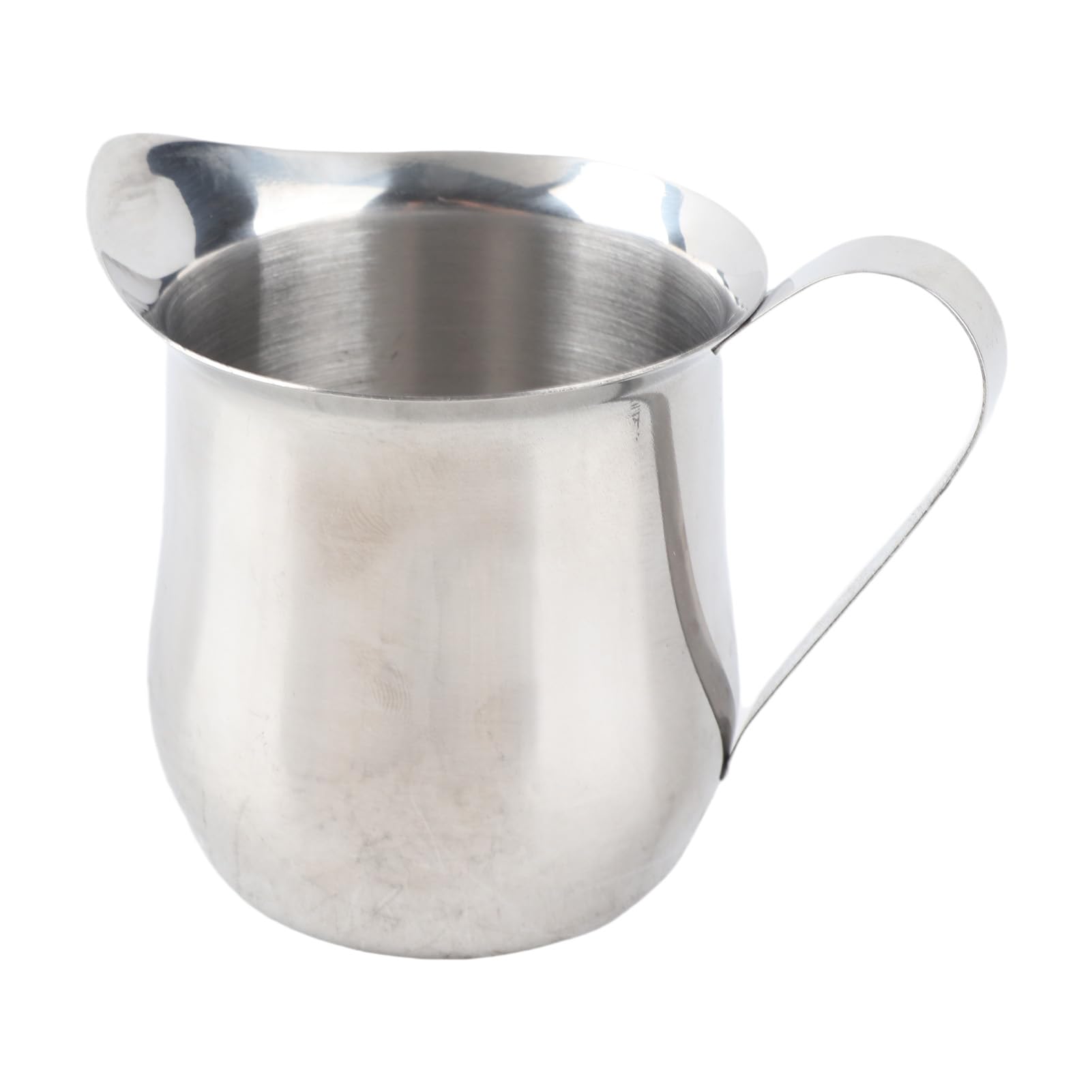 240ml/8.4 oz Stainless Steel Small Bell Shaped Milk Frothing Pitcher,Small Milk Frothing Pitcher with Pouring Spout Milk Jug Cup for Barista Cappuccino Espresso Making