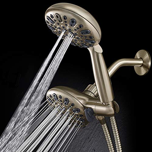 Couradric Dual Shower Head, 35 Spray Setting 2 in 1 Handheld Shower