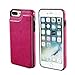 for iPhone 7 Plus/8 Plus Wallet Case with Card Holder,OT ONETOP Premium PU Leather Kickstand Card Slots Case,Double Magnetic Clasp and Durable Shockproof Cover 5.5 Inch(Pink)
