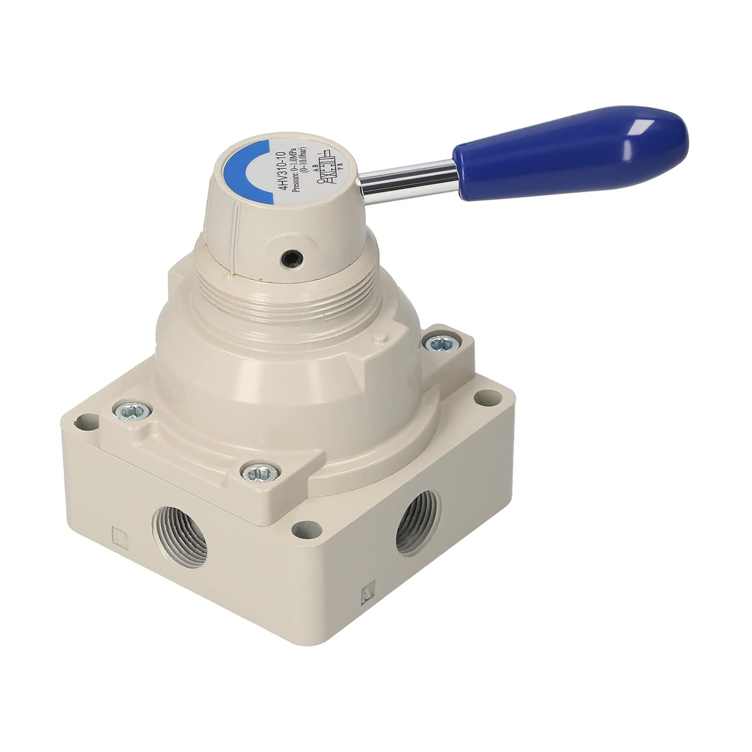 Rotary Lever Hand Valve 3/8'' PT Air Flow Control 2 Position 4 Way Air