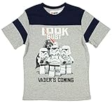 Lego Star Wars Look Busy Vader's Coming Boy's Short Sleeve Shirt (Small 6/7)