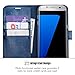 OCASE Galaxy S7 Edge Case Leather Wallet Flip Case Samsung Galaxy S7 Edge (Blue)