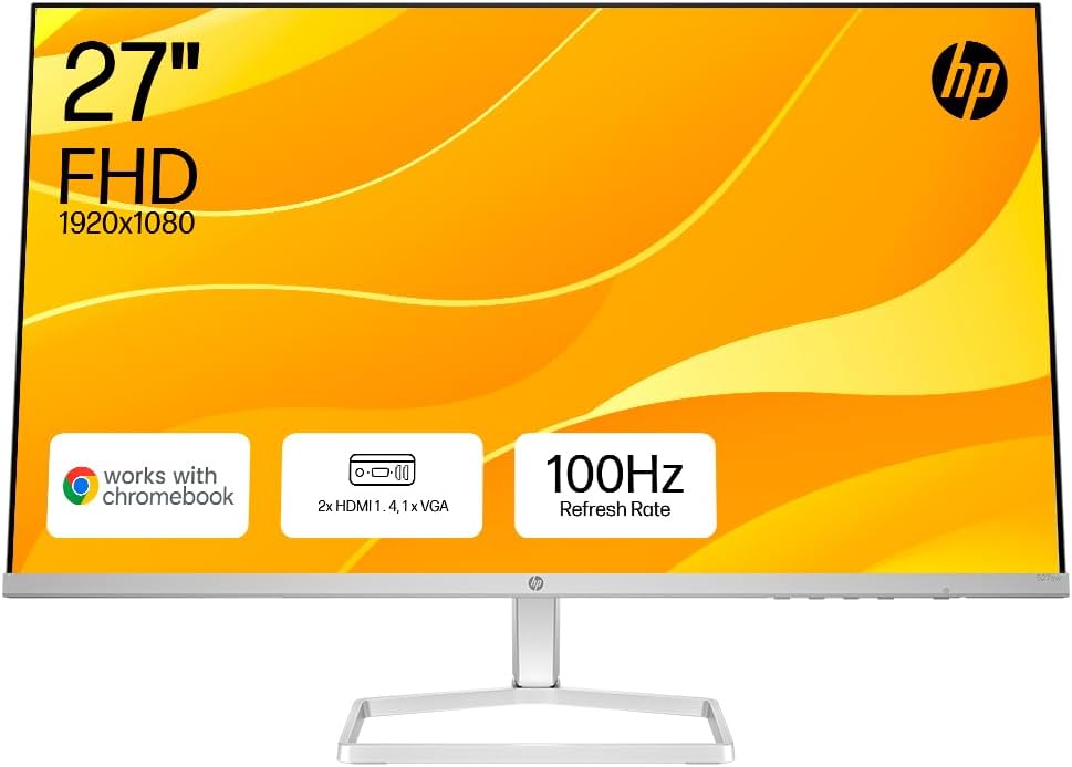 HP Series 5 27-inch FHD IPS Monitor 100 Hz 99% sRGB White 2xHDMI 1xVGA