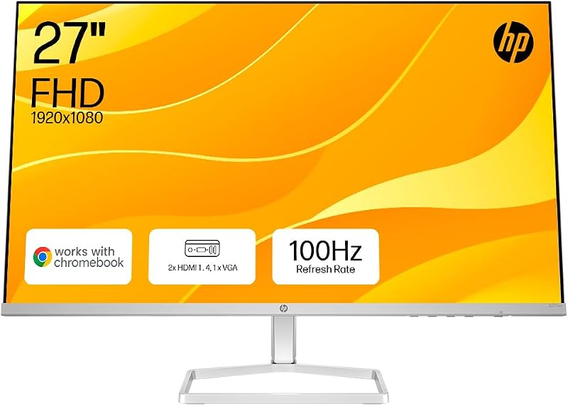 HP Series 5 27-inch FHD IPS Monitor 100 Hz 99% sRGB White 2xHDMI 1xVGA