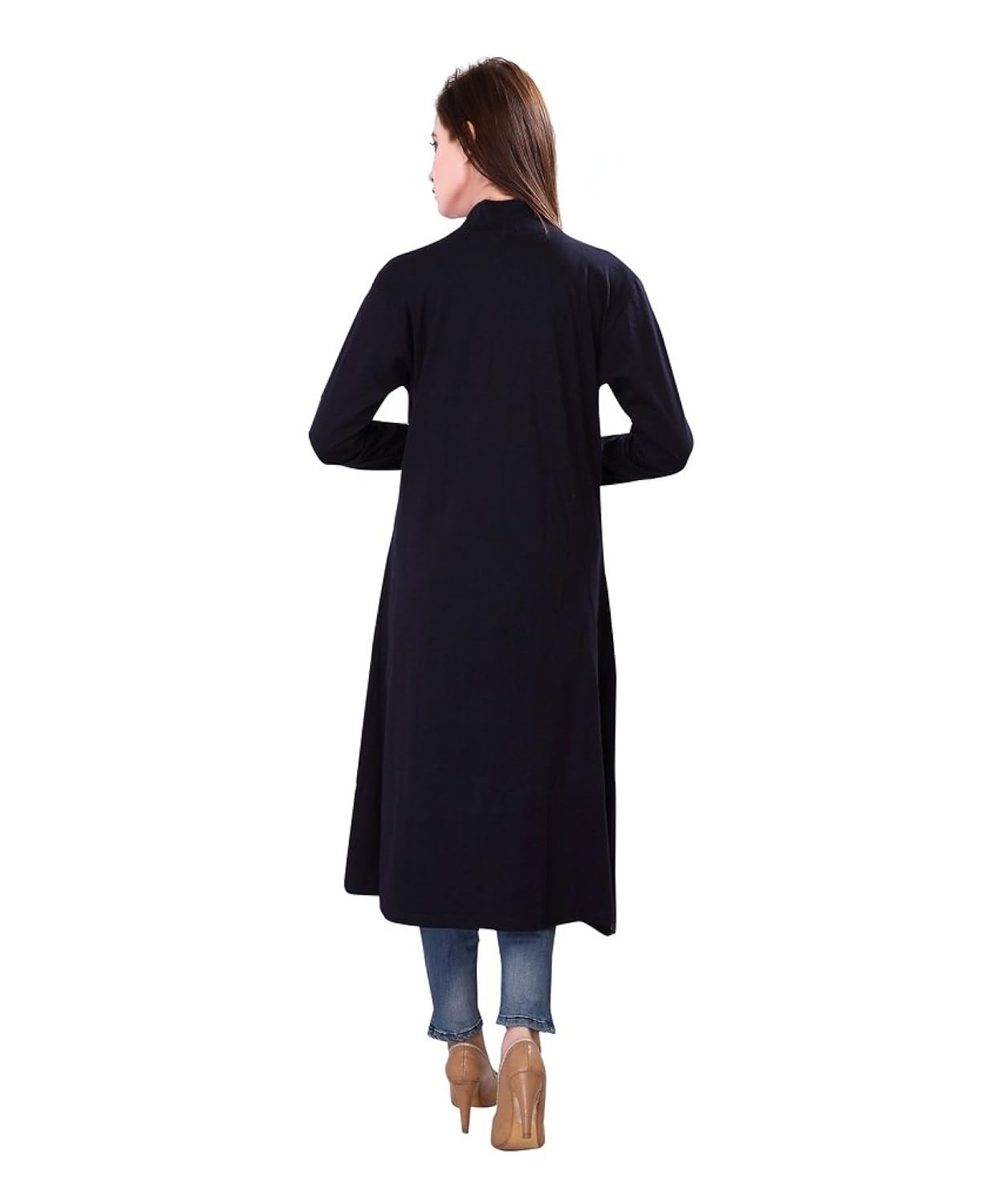 bfly women's viscose long shrugs-pack of 2, (black & grey)