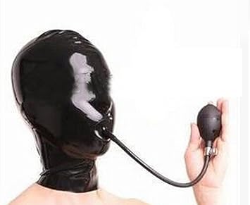 100% SM Latex Maske Gummi Fetisch Komplett Erotik Restrictions Bondage Maske
