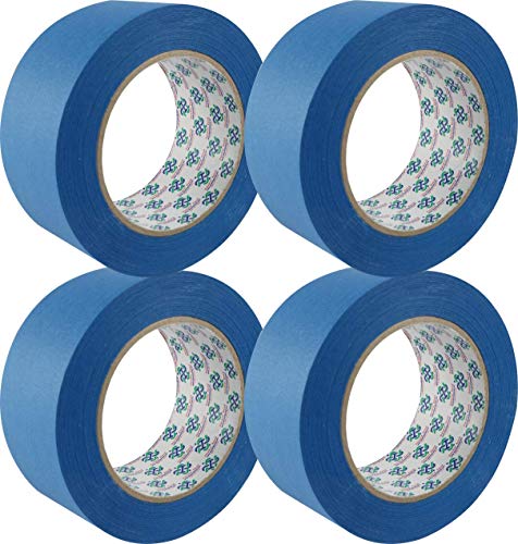 1.88"x 60yd 14 Day Clean Release Painters Tape, Painters Tape 2 Inch, Blue Painters Tape, Blue Tape 2 inch, Painter's Tape 2 inch, Blue Painters Tape 1.88 inch, Blue Masking Tape 2 inch, 4 Rolls - Thumbnail 3