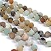 OKIKO 108 Mala Beads Necklace Tassel Long Chain Boho Statement for Women Yoga Meditation Gemstone Amazonite