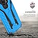 Zizo Static Series Compatible with Samsung Galaxy S9 Plus Case Military Grade Drop Tested with Built in Kickstand Blue Black