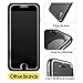 iPhone 7 8 Screen Protector, HUMIXX 3D Touch Edge to Edge 9H Blue Light Filter Full Coverage Shockproof Tempered Glass Film for Apple iPhone 7 8 (Black Anti-Blue Light)