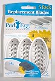 3 PedEgg Replacement Blades (3 Emery Pads included in package)