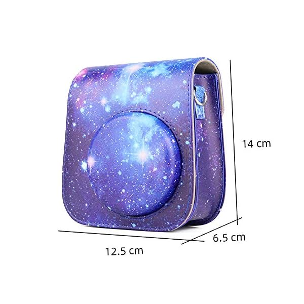 Schutzhülle kompatibel mit Fujifilm Instax Mini 11, Mini 9, Mini 8, Mini 8+ Sofortbildkamera, mit 7,6 cm 96 Taschen… – Bild 4
