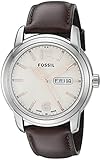 Fossil FSW4004 Swiss FS-5 Series Quartz Three-Hand Date Brown Leather Watch