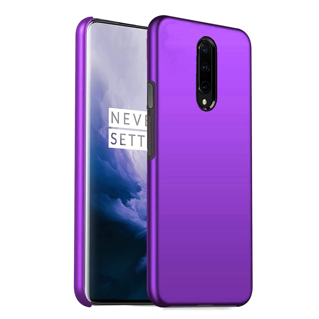 GAPlus OnePlus 7 Pro Case Ultra Slim Thin Armour Hard Case Matte Rubberized Cover For OnePlus 7 Pro (Purple)