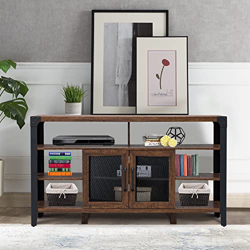 OKD TV Stand Industrial Rustic Entertainment Center for 65 Inch TV, 33