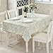 ColorBird Flannel Backed Vinyl Tablecloth Waterproof PVC Table Cover for Kitchen Dinning Table Home Decoration (54