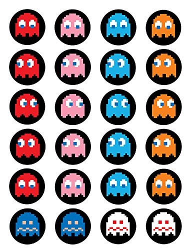 Pacman ~ Cupcake Topper ~ Edible Frosting Image