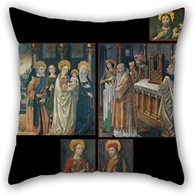 Cushion Cases Of Oil Painting Master Of La Seu D'Urgell - Paintings From The Doors Of The Organ From La Seu D'Urgell Cathedral For Bar Seat Office Play Room Teens Boys Floor Gf 16 X 16 Inches / 40