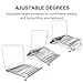 Vogek Foldable and Portable Aluminum Laptop Stand for Macbook Air Macbook Pro and iPad Pro (Silver)