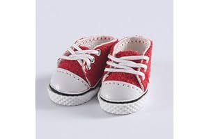 XiDonDon BJD Doll Shoes Casual Shoes for OB11,GSC,Molly,Holala,1/12bjd Shoes Doll Toy Accessories (Red)