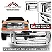 Make Auto Parts Manufacturing Chrome Grille Assembly With Gray Honey Comb Insert For Ford SuperDuty Pickup F-Series F250 F350 F450 F550 2005-2007 (XLT/Lariat OR Amarillo Models) - FO1200456