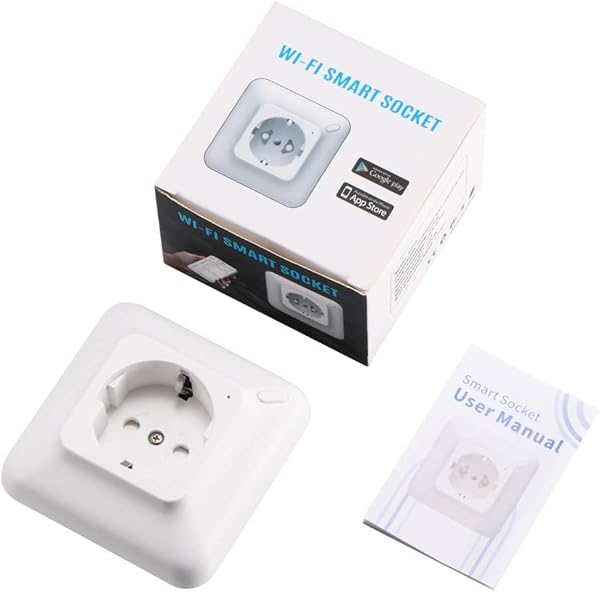 FORNORM Wall Socket Wlan SmartLife remoto Smart Socket Flush Wall con Amazon AlexaGoogle HomeIFTTT CA 100240V 2200W Funcin de configuracin de tiempo Rango de radio interior de 30 m