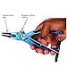 BITE Professional Aluminum Saltwater Fishing Pliers -Spring Loaded-Rubber Insert Grips-Tungsten Carbide Cutters-WITH a SET of REPLACEMENT CARBIDE CUTTERS & PREMIUM CLIP SHEATH