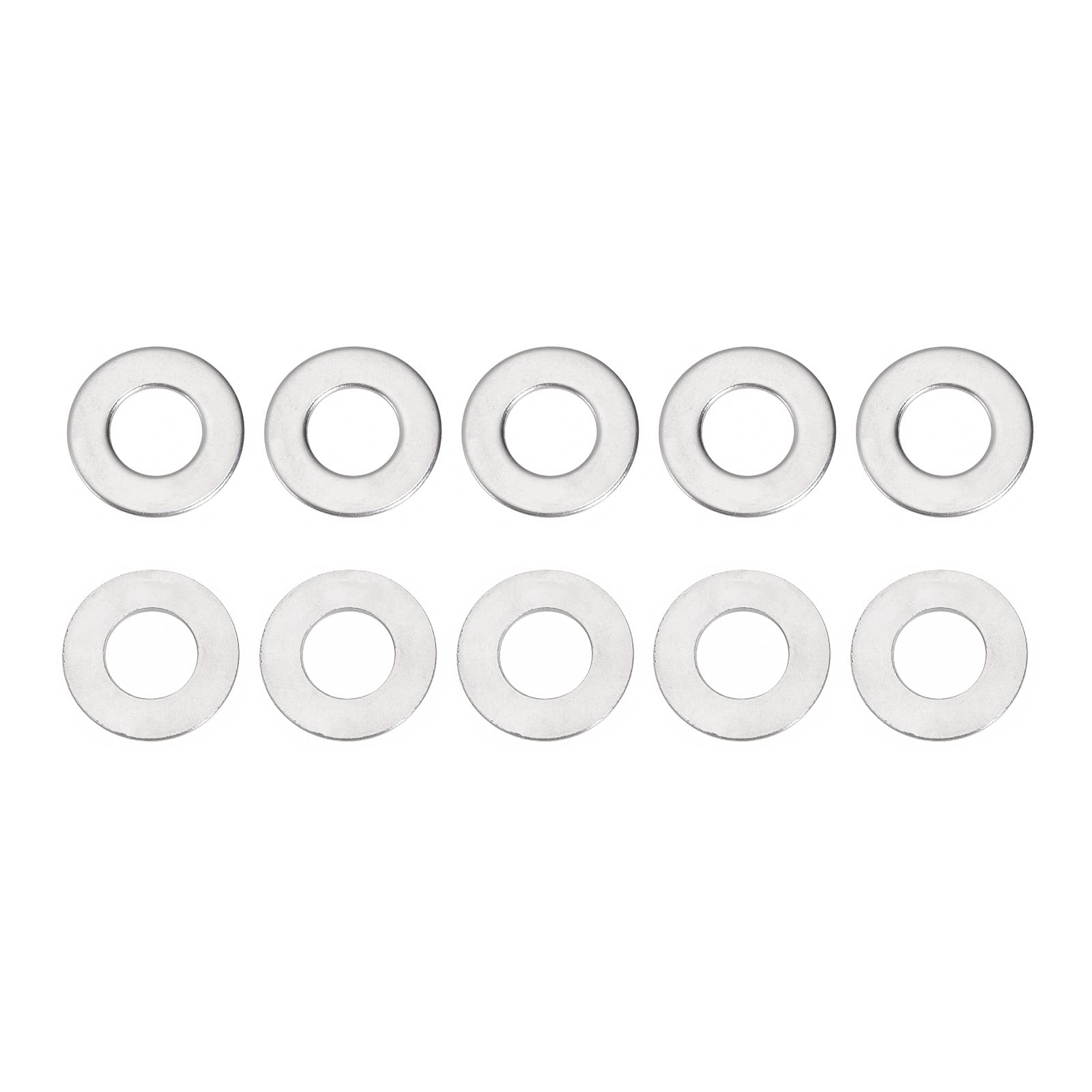DTGN 33mmx2mm(ODxT) 316 Stainless Steel Flat Washers - 15Pack - Good for 5/8" Industrial Machinery Screw Bolt - Flat Ring Gaskets - Silver Tone