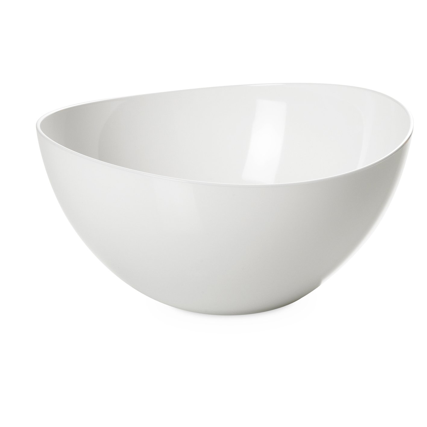 omada Design Bowl of 7,87 inch and 50,72 fl oz with White Interior and Colored Exterior, Trendy Line, Transparent