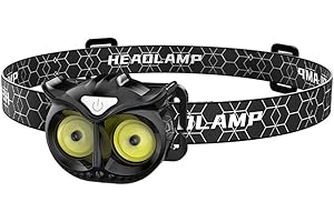 UEYGHEP LED Fishing Headlight Owl Headlight Waterproof Headlight Owl Headlight Portable Headlight