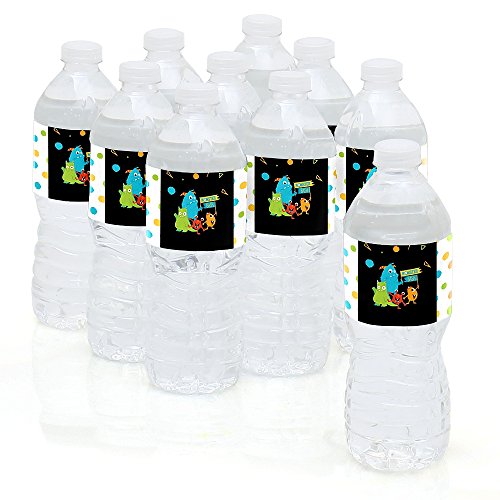 Monster bash - little monster birthday party or baby shower water…