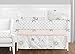 Sweet Jojo Designs Star and Moon Girl Window Curtains Treatments Panels for Baby Nursery Kids Bedroom Kitchen Living Room Playroom Coverings - Set of 2 -Blush Pink Gold Grey Celestial Sky Shabby Chic