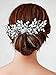 Barogirl Wedding Crystal Hair Comb Clip Bride Hair Piece Bridal Hair Accessories for Women