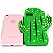 iPhone 7 Case, MC Fashion Cute 3D Vivid Cactus Prickly Pear Plant Soft and Protective Silicone Rubber Phone Case for Apple iPhone 7 (2016) Release (Cactus)