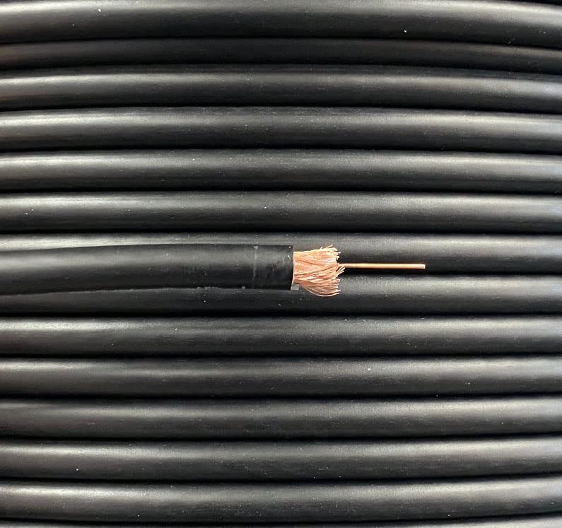 Part King 10m Black RG59 Coaxial Cable for TV Aerial Satellite PoC Coax CCTV