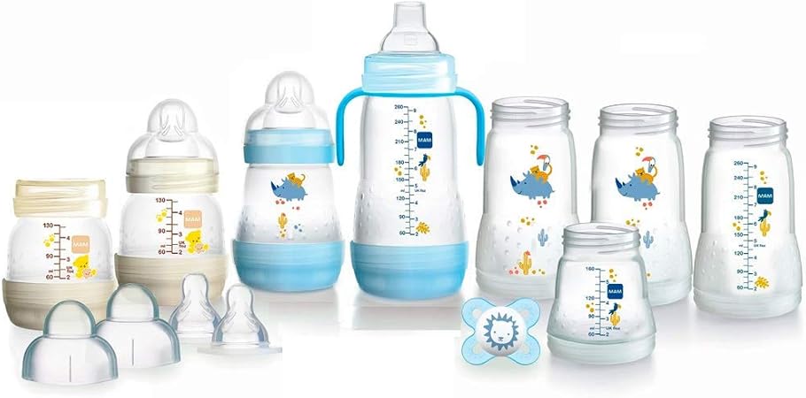 mam self sterilising bottle set