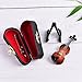Dengguoli Size 3 inch Mini Violin Dollhouse Miniature Musical Instrument Wooden Model Decor with Bow, Stand Support, and Case